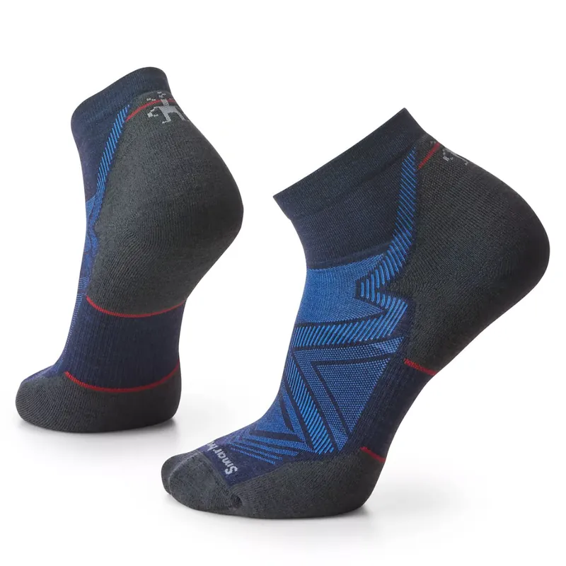 Smartwool Men's Run Targeted Cushion Ankle Socks Deep Navy Billigare