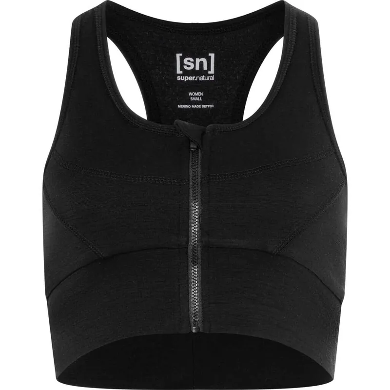 Billig super.natural Women's Motion Zip Top Jet Black
