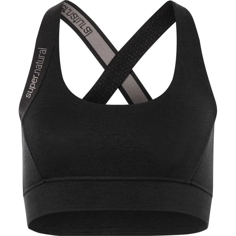 Endast denna vecka super.natural Women's Rubberrib bra Jet Black