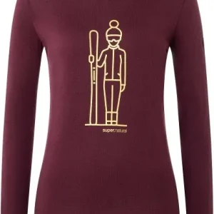 Nyhet super.natural Women's Skianto Long Sleeve Wine Tasting/Gold