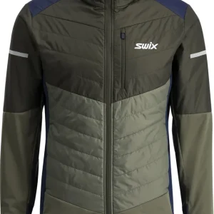 Beställ nu Swix Men's Dynamic Hybrid Insulated Jacket Olive/Dark Olive