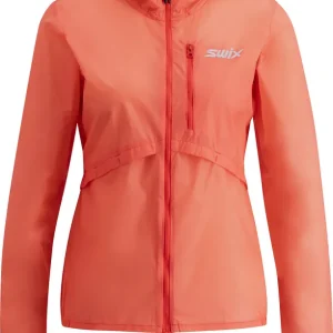 Billigare Swix Women's Pace Wind Light Hooded Jacket Cayenne