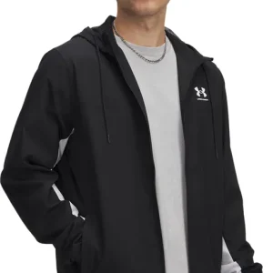 Under Armour Men's UA Rival Woven Windbreaker Black Kundfavorit