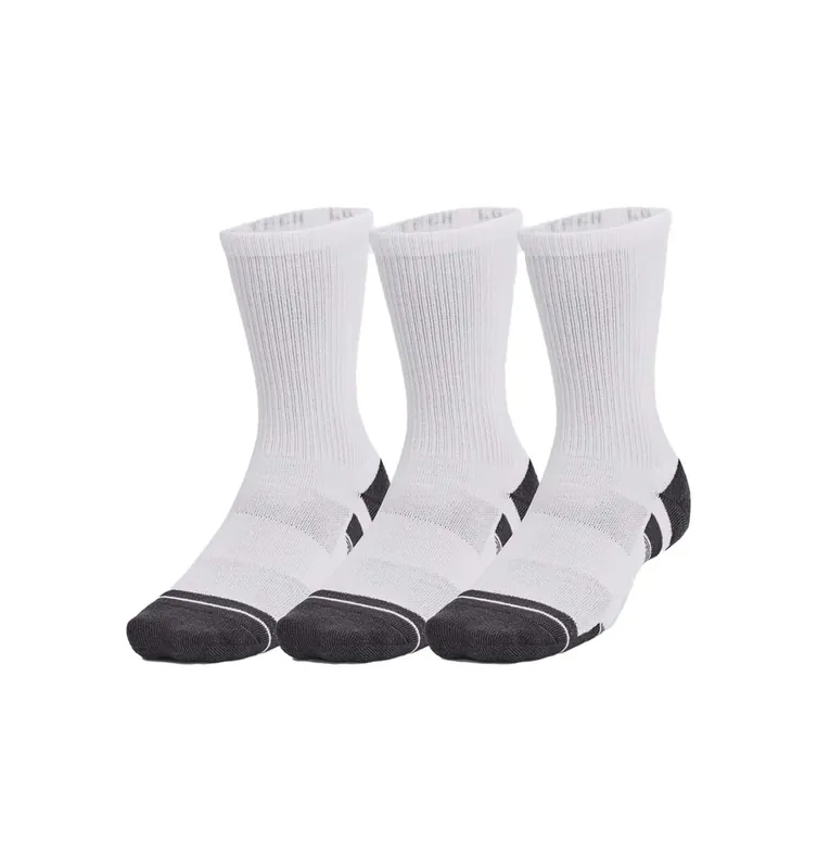 Endast denna vecka Under Armour Unisex UA Performance Tech 3pk Crew White