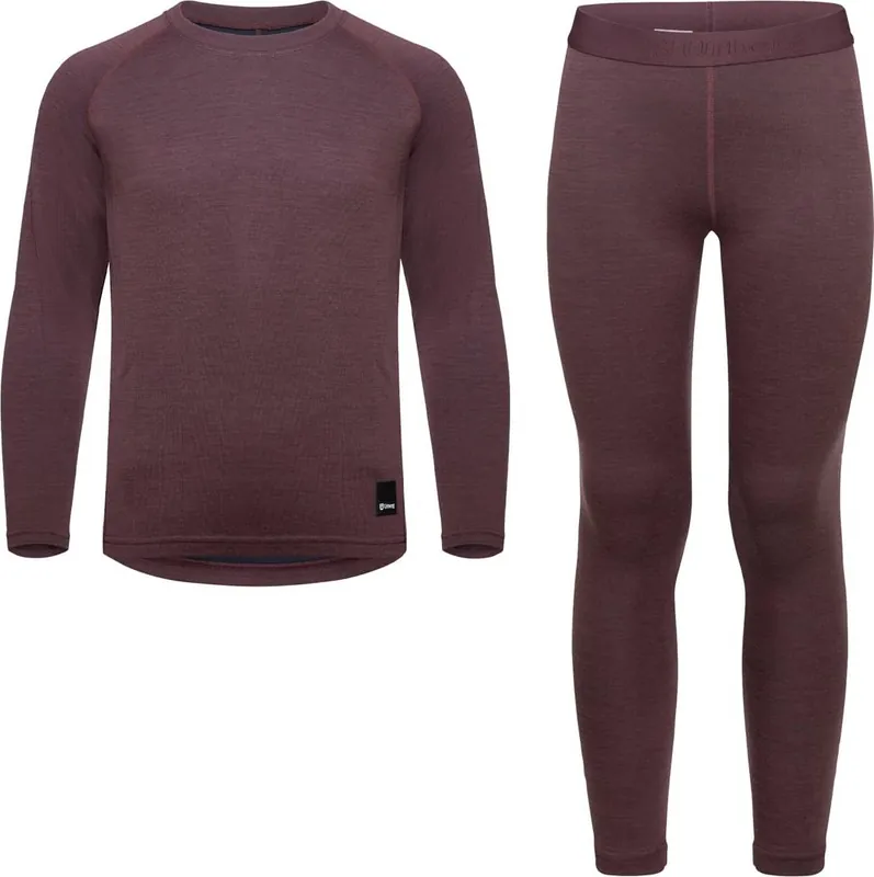 Billigare Urberg Juniors' Selje Merino-Bamboo Set Huckleberry/Blue Nights