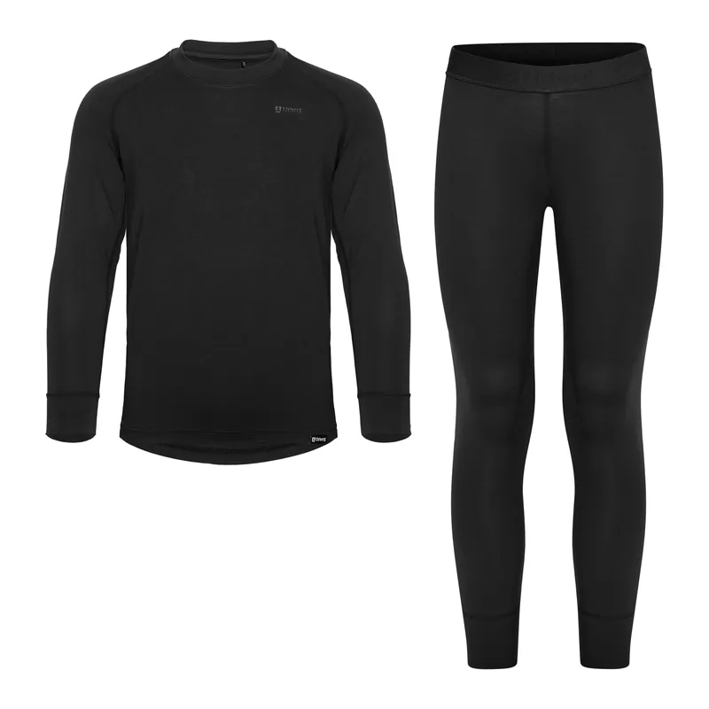 Bästa pris Urberg Juniors' Solid Tree Base Layer Set Black Beauty