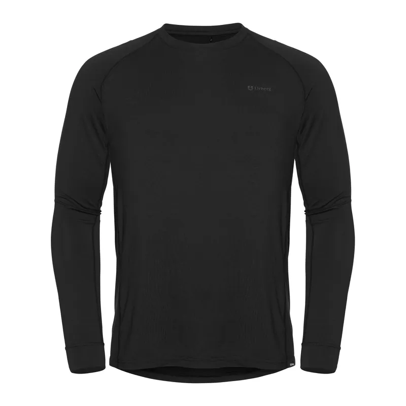 Expressleverans Urberg Men's Solid Tree Base Layer Top Black Beauty