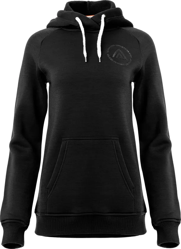 I lager Aclima Women's FleeceWool V2 Hoodie Jet Black