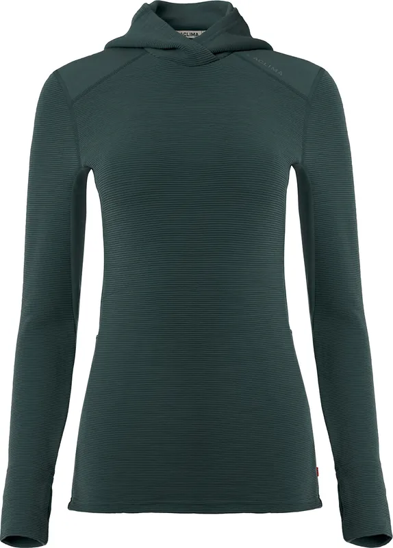 Nedsatt pris Aclima Women's StreamWool Hoodie Green Gables