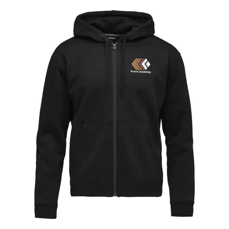Black Diamond Men's Faded Full Zip Hoody Black Nyhet