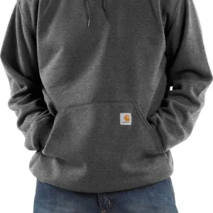 Rea Carhartt Men's Hooded Sweatshirt Carbon Heather