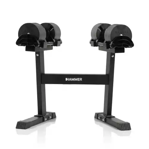 Säker betalning Hammer Smartlock Hantelset med ställning 2-20kg