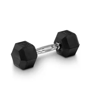 Snabb frakt Hexhantel gummi, 5 kg