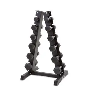 Hexhantelset med ställ, 6-par: 2.5 - 15 kg, JTC Power Lägg i varukorgen