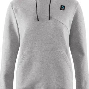 Snabb frakt Klättermusen Women's Runa Maker Hoodie Grey Melange