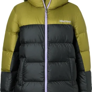 Marmot Women's Guides Down Hoody Black/Military Green Kampanjpris