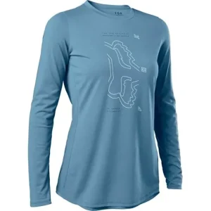 Fox Ranger Drirelease LS Jersey Women Dusty Blue Nedsatt pris