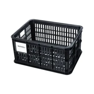 Premium Basil Cykelkorg Pakethållare Recycled S 17,5L Black