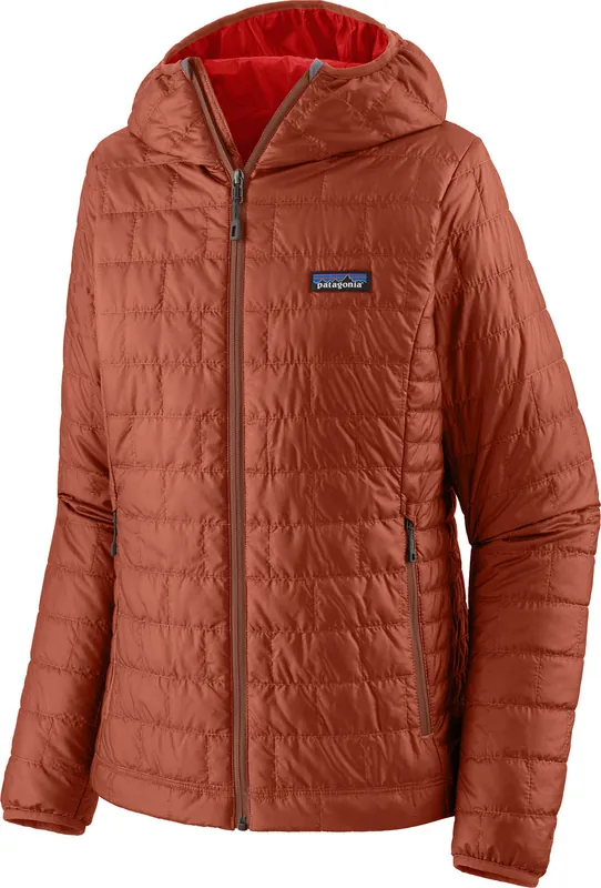 Patagonia Women's Nano Puff Hoody Burnished Red Erbjudande
