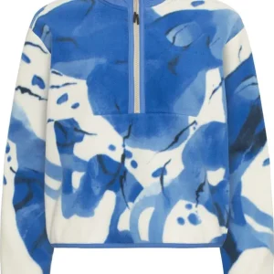 Handla nu Röhnisch Women's Thermal Half Zip Fleece Blue Aquarelle