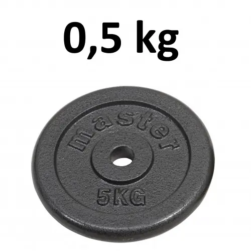 Skolvikt för 25 mm stång Master Fitness 0,5kg Rea