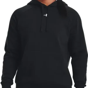 Under Armour Women's UA Rival Fleece Hoodie Black Rea