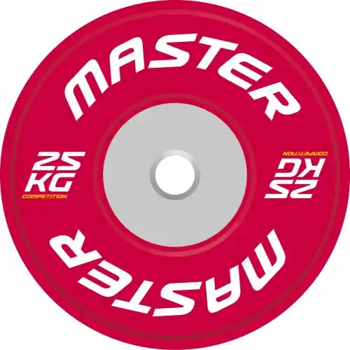 Viktskiva Competition Bumpers Plate 25 kg - Master Erbjudande