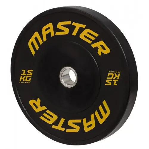 Snabb frakt Viktskiva HG Bumper Plate 15 kg - Master Fitness