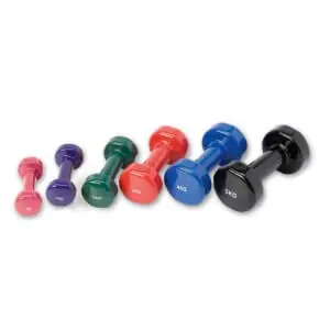 Populär Vinylhantel, Tunturi, 2 x 1 kg lila