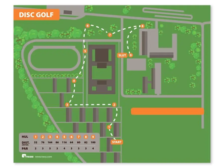 DiscgolfPark Skiss av Banan Handla nu