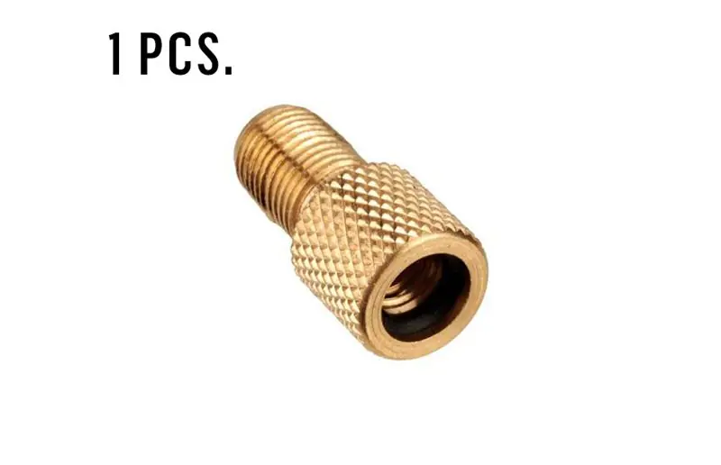 Fynd XLC PU-X10 Schrader till Dunlop/Presta adapter brass 1st
