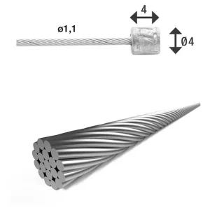 XLC Växelvajer SH-X17 Single nippel (4x4 mm) Campagnolo/SRAM/Shimano 4000 mm Handla nu