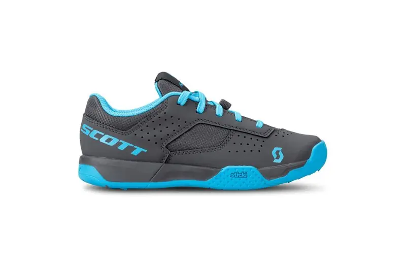 SCOTT Sko Mtb AR Kids Lace Grey/Neon Blue Populärt val
