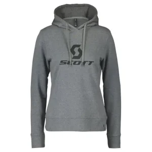 SCOTT Hoody Dam Icon LS Light Grey Melange Extra rabatt