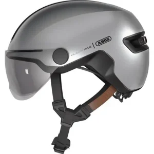 Abus Cykelhjälm Hud-Y ACE Gleam Silver Fri frakt