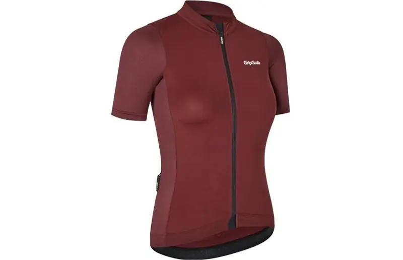 Rabatter GripGrab RIDE kortärmad cykeltröja dam Dark Red