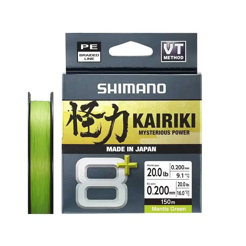 Shimano Kairiki 8+ Mantis Green 150 m Kampanj