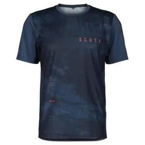 Billig Scott Cykeltröja Herr Trail Vertic SS Dark Blue/Metal Blue