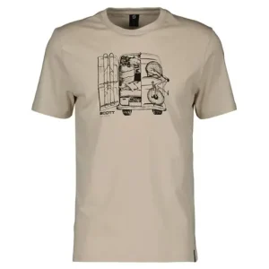 Scott Fritidströja Tee Herr Casual SS Dust White Begränsat antal