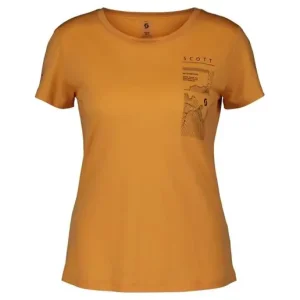Scott Fritidströja Dam Defined Merino Graphic SS Melon Orange I lager
