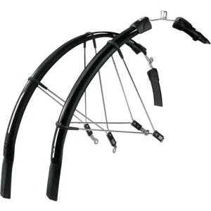 Snabb frakt SKS Skärmset Raceblade Long +150 mm 28" Road/Racer Svart