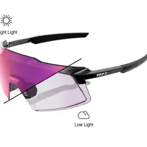 Begränsad tid 100% Aerocraft fotokromiska Cykelglasögon, Gloss Black