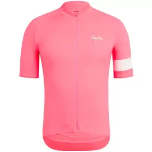 Beställ idag Rapha Core SS Cykeltröja för herrar, Visibility Pink