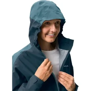 Begränsat antal VAUDE Moab II Rain Jacket Women Dark Sea Uni