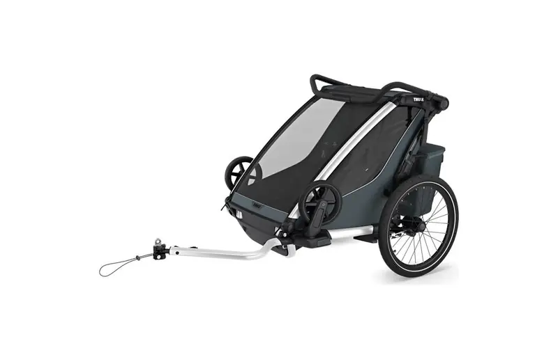 Billigare Cykelvagn Thule Chariot Cross 2 Double Dark Slate