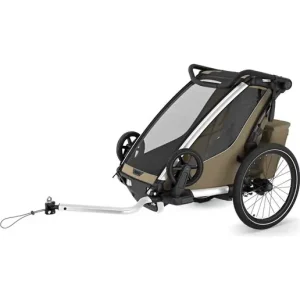 Cykelvagn Thule Chariot Cross 2 Single Khaki Premium