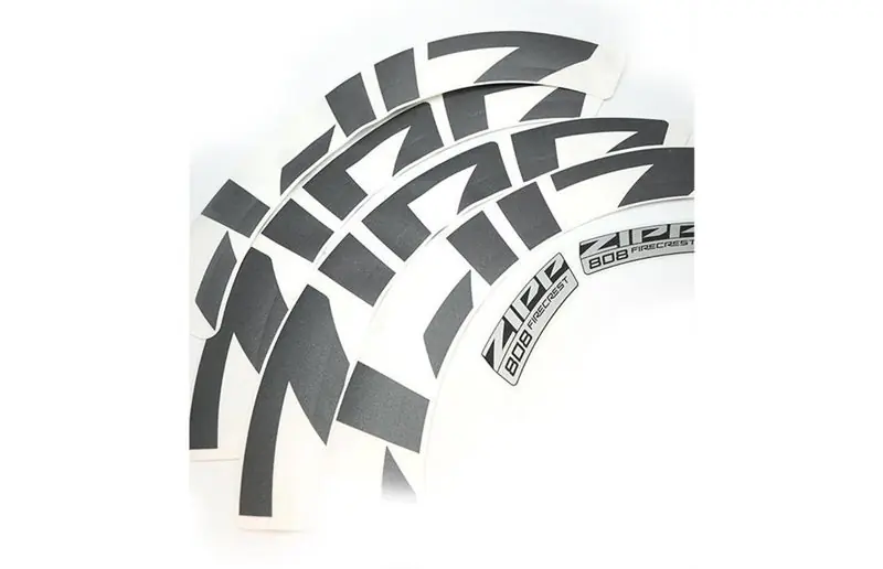 Begränsat antal Zipp Dekaler 808 Disc/Rim Decal Set