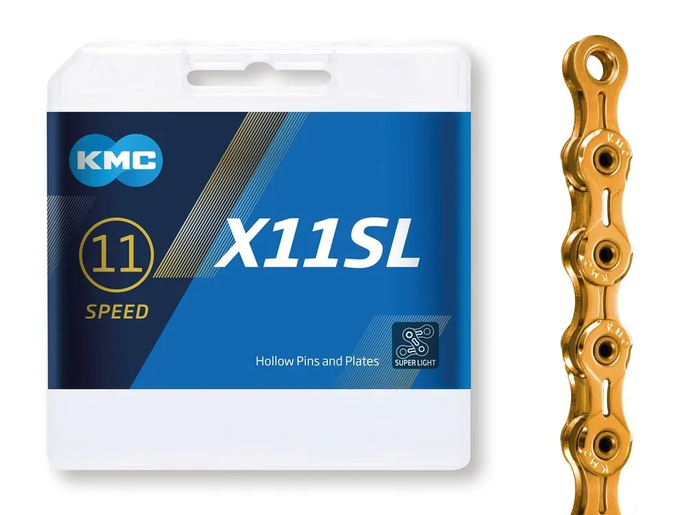 Beställ nu KMC X11 Super Light Gold 11-Speed Kedja, 118 Link