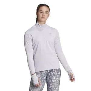 Utförsäljning Adidas Löparjacka Fast 1/2 Zip Silver Dawn