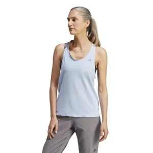 Endast denna vecka Adidas Löparlinne Fast Tank Top Blue Dawn Dam